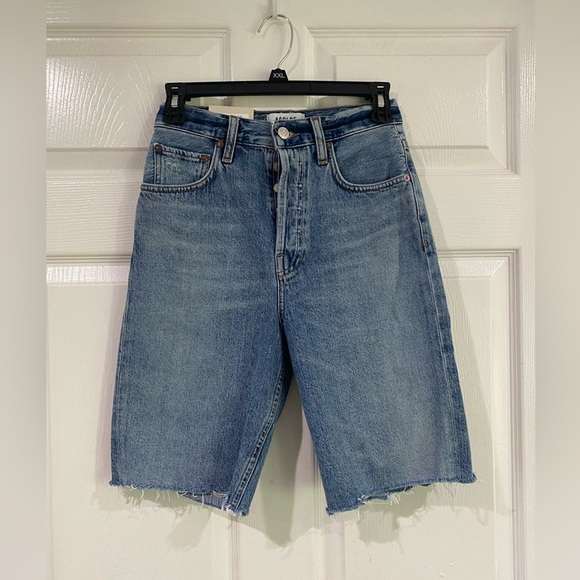 Agolde 90's Pinch Waist Short High Rise Straight Leg in Marquee Size 23 - Picture 3 of 12